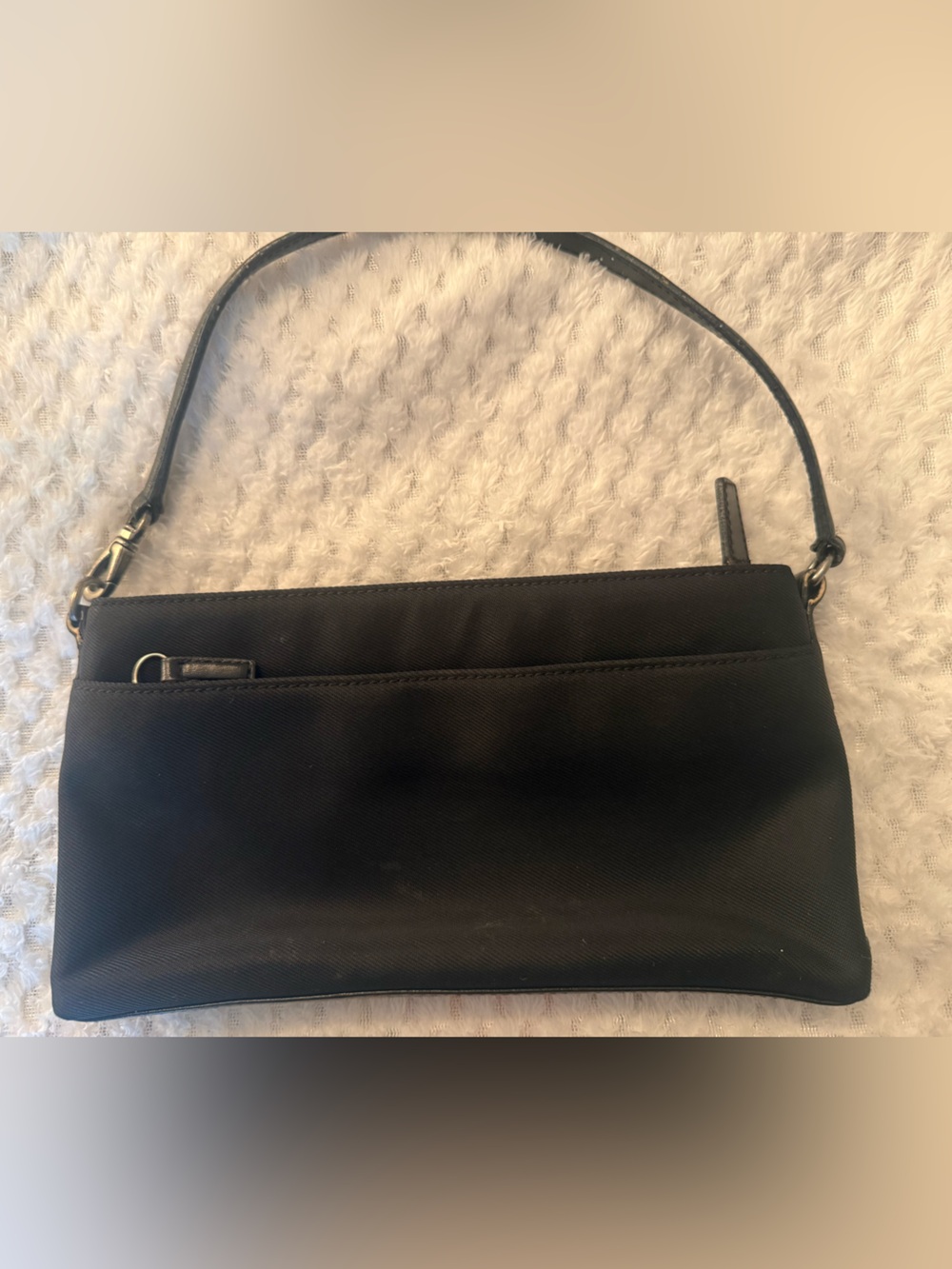 Coach Black Wristlet Clutch with Top Zip